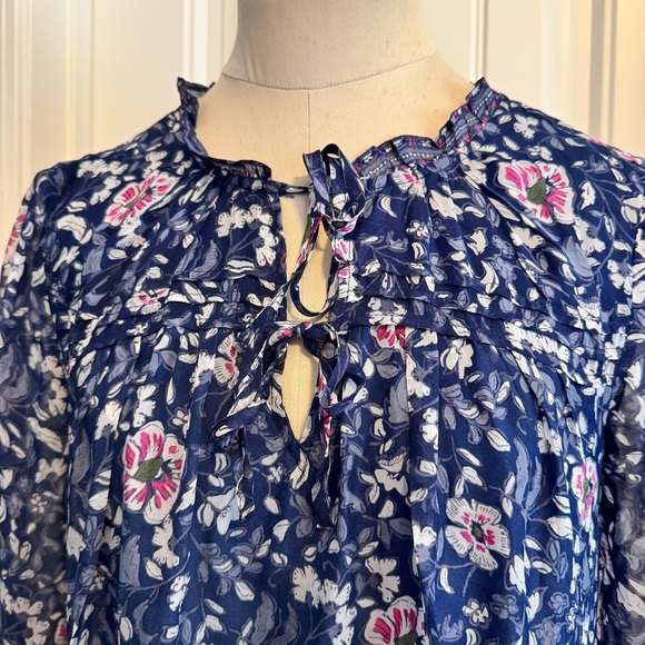 Vineyard Vines Small Helenium Floral Mini Dress ~ Silk Blend Easter Classic - Picture 3 of 8